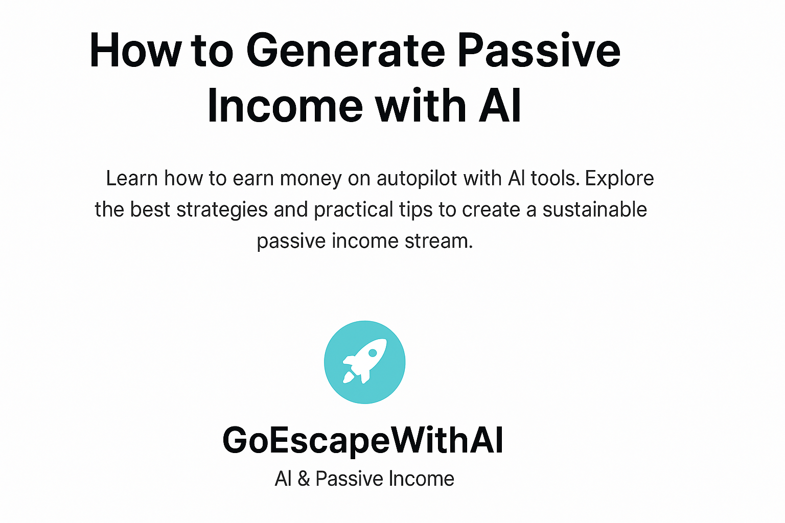passive income with AI , make money with ChatGPT , automated income tools